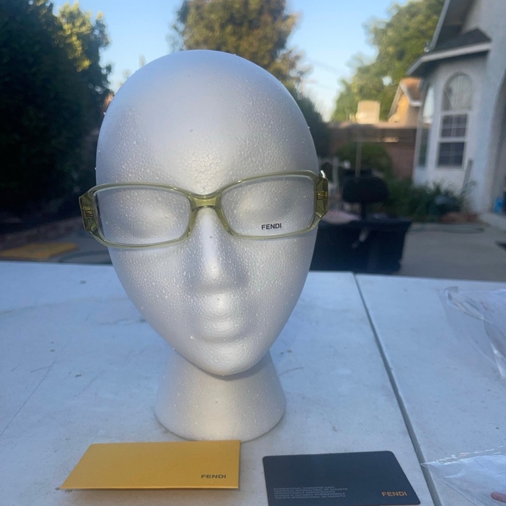 New fendi green eyewear